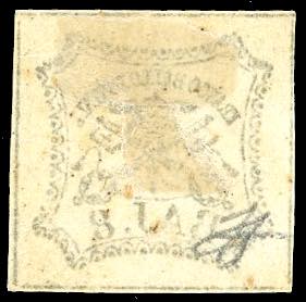 1852 - 8 baj bianco, decalco al ... 
