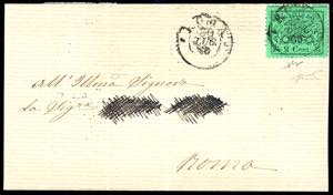 1869 - 2 cent. verde chiaro (22), perfetto, ... 