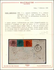 1869 - 5 cent. azzurro verdastro, ... 