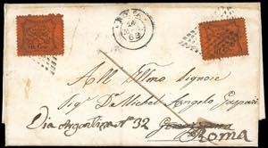 1868 - 10 cent. arancio vermiglio (26), ... 