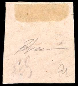 1855 - 5 baj rosa, falso per posta ... 