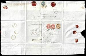 1864 - 15 soldi bruno, dent. 9 1/2 ... 