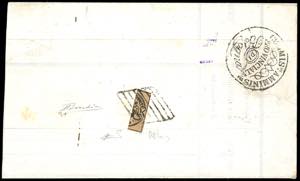 1859 - 3 baj bruno, frazionato verticalmente ... 