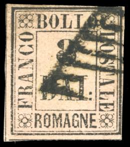 1859 - 8 baj rosa (8), usato, perfetto. ... 