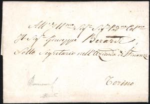 1820 ca - 15 cent. Cavallino, impressione a ... 