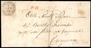 1854 - 40 cent. rosa chiaro (6), appena ... 