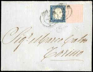 1859 - 40 cent. rosa chiaro, II emissione, ... 