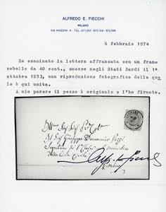 1857 - 40 cent. rosa (6), ... 