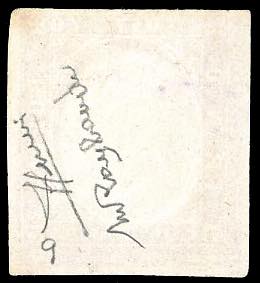 1854 - 40 cent. rosso mattone (9), ... 