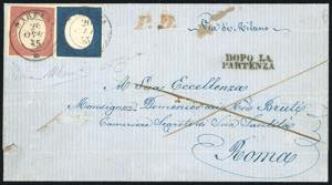 1855 - 40 cent. rosso mattone, 20 cent. ... 