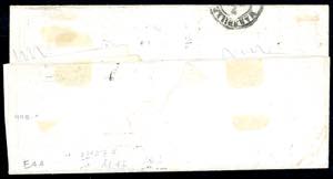 1857 - 5 cent. verde scuro, coppia ... 