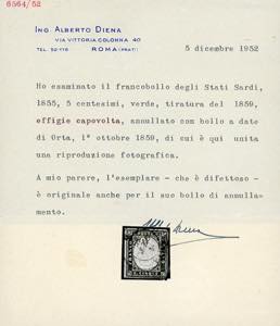 1859 - 5 cent. verde giallo ... 