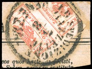 1859 - 2 kr. vermiglio (3), esemplare ... 