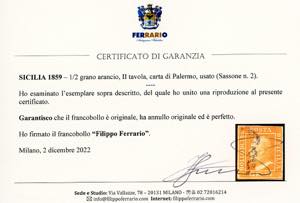 1859 - 1/2 grano arancio, II ... 