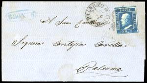 BRONTE, punti 11 - 2 grana, III tavola (8c), ... 