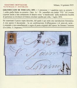 1854 - 1 quattrino nero, 1 soldo ... 