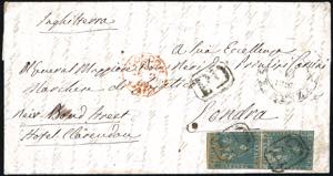 1859 - 6 crazie azzurro, II emissione (15), ... 