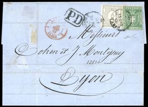 1861 - 5 cent. verde (18), ottimo stato, in ... 