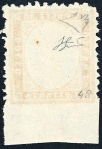 1862 - 80 cent. giallo arancio, ... 