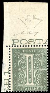 1864 - 1 cent. verde grigio chiaro ... 