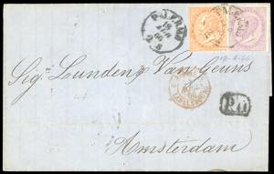 1866 - 10 cent. e 60 cent. De La Rue, ... 