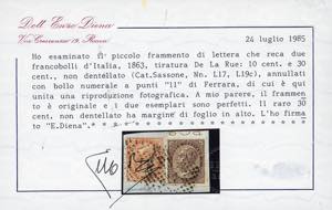 1863 - 30 cent. De La Rue, non ... 