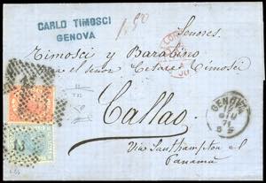 1871 - 2 lire scarlatto vivo, De La Rue, ... 