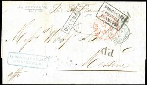 INCOMING MAIL OLANDA 1865 - Lettera con ... 