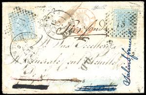 1867 - 20 cent. celeste chiaro, tiratura di ... 