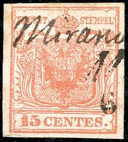 MIRANO, a penna punti 13  + SI Ig - 15 cent. ... 