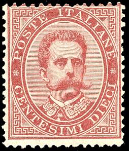 1879 - 10 cent. Umberto I (38), discreta ... 