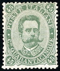 1889 - 45 cent. Umberto I (46), nuovo, gomma ... 