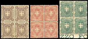 1896/97 - Stemma, serie completa (65/67), ... 