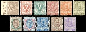 1901 - Floreale, serie completa (68/78), ... 