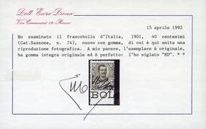 1901 - 40 cent. Floreale (74), ... 