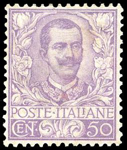 1901 - 50 cent. Floreale (76), ottima ... 