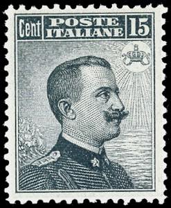 1909 - 15 cent. Michetti, II tipo (86), ... 