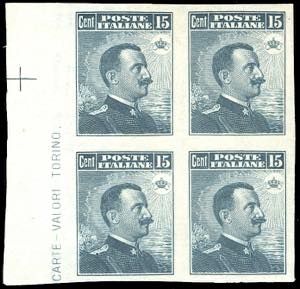 1911 - 15 cent. Michetti, III tipo, non ... 