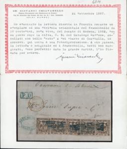 1858 - 10 cent. rosa chiaro, senza ... 