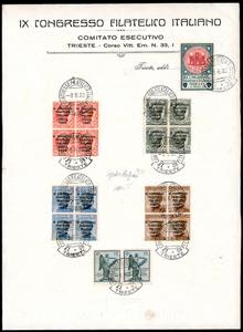 1922 - Congresso Filatelico, ... 