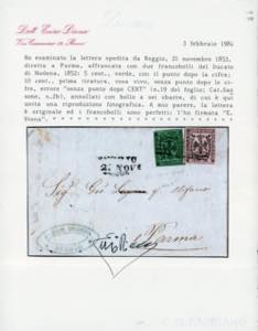 1853 - 10 cent. rosa vivo, ... 