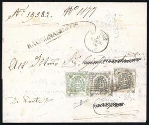 1860 - 5 cent. verde, lieve grinza ... 
