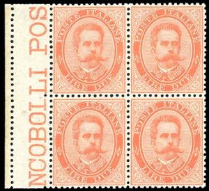 1879 - 2 lire Umberto I (43), ottima ... 