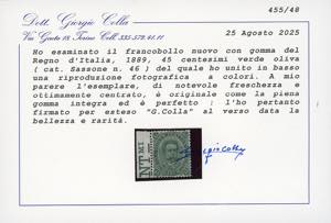 1889 - 45 cent. Umberto I (46), ... 