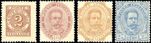 1891 - Umberto I, non emessi, ... 