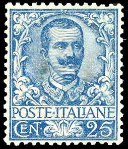 1901 - 25 cent. Floreale (73), ottima ... 