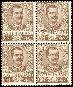 1901 - 40 cent. Floreale (74), freschissimo ... 