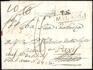 1822 - Lettera prefilatelica da Napoli ... 