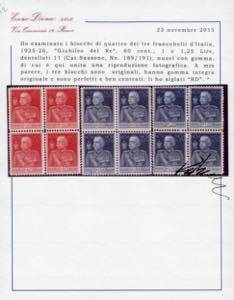 1925/26 - Giubileo, dent. 11, ... 