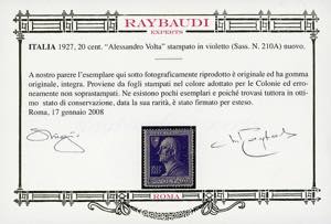 1927 - 20 cent. Volta Violetto, ... 